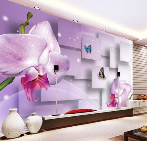 Fototapeta lilowe orchidee