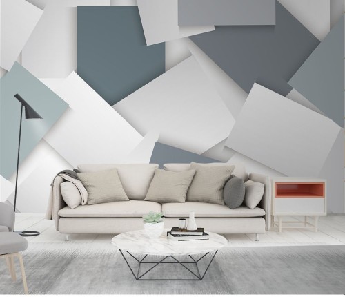 Fototapeta szara geometria