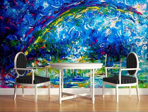 Fototapeta Meble, sztuka psychedeliczna i projekt
