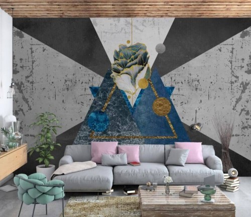 Fototapeta Sofa, meble i roślina