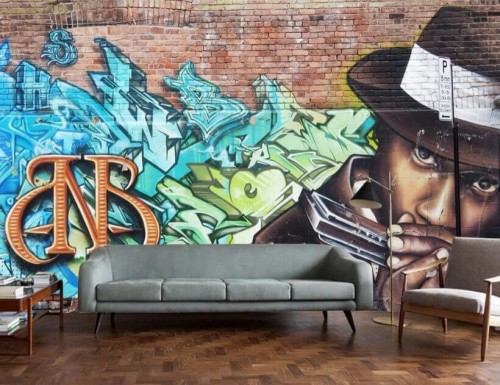 Fototapeta Sofa, meble i niebieski