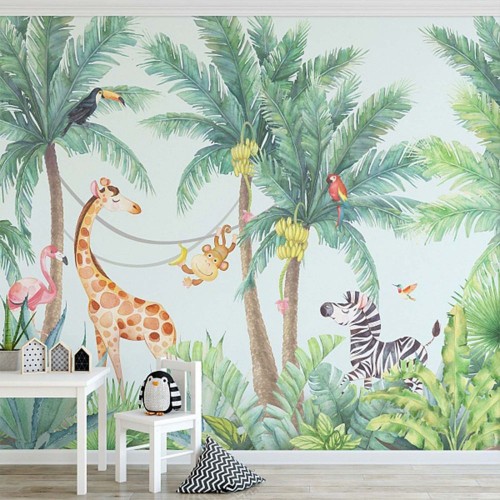 Fototapeta żyrafa, giraffidae i Tapeta