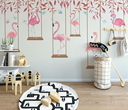 Fototapeta Flamingo W Lesie