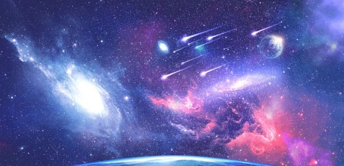 Fototapeta Przestrzeń kosmiczna, niebo i atmosfera