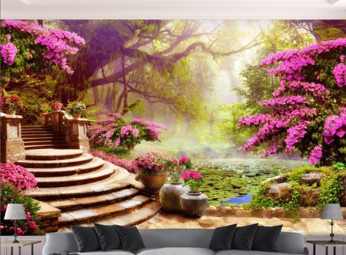 Fototapeta Naturalny krajobraz, Natura i fresk