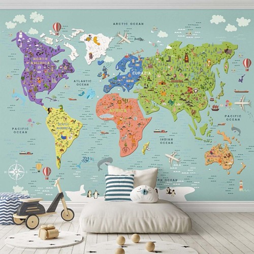 Fototapeta Mapa, i świat