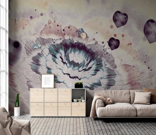 Fototapeta Sofa, meble i roślina