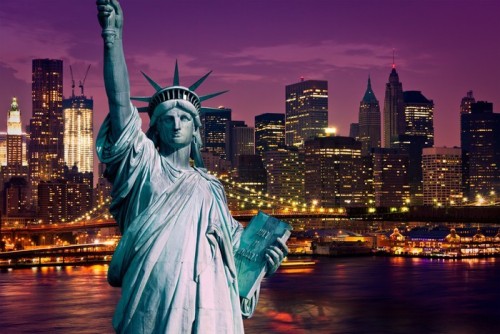 Fototapeta Manhattan Nowy Jork pomnik de la Liberte