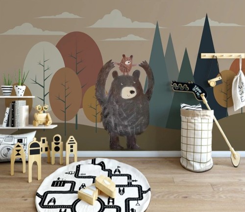 Fototapeta Kreskówka, ilustracja i sala
