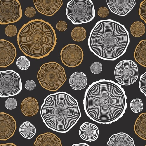 Fototapeta Drzewo Rings Jednolite wektor wzorca