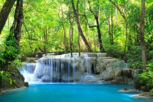 Fototapeta Erawan wodospad, Kanchanaburi, Tajlandia