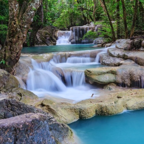 Fototapeta Erawan wodospad, Kanchanaburi, Tajlandia