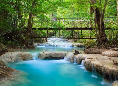 Fototapeta Erawan wodospad, Kanchanaburi, Tajlandia
