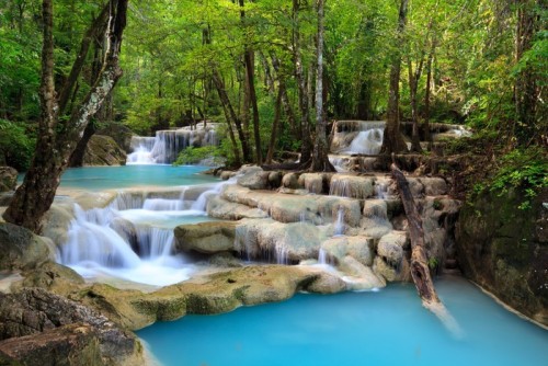 Fototapeta Erawan wodospad, Kanchanaburi, Tajlandia