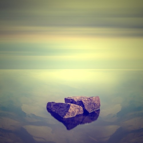 Fototapeta Minimalistyczny Samym. Coastal Sunrise.
