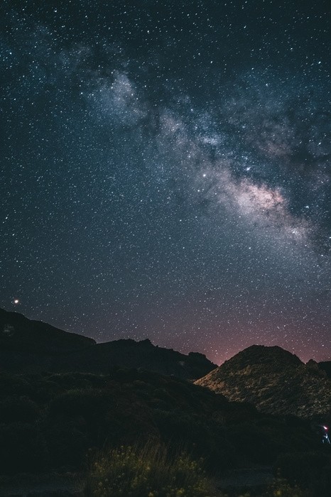 Fototapeta Teneryfa, hiszpania, nocna fotografia milkyway