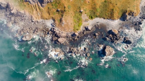 Fototapeta Linia brzegowa wybrzeża Oregon