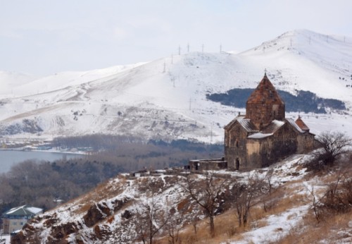 Fototapeta Klasztor sevanavank, Armenia, 2019 r