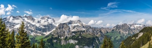 Fototapeta Szwajcaria, widok panoramy Engelberg Alpy