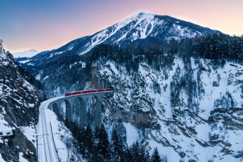 Fototapeta Landwasserviadukt