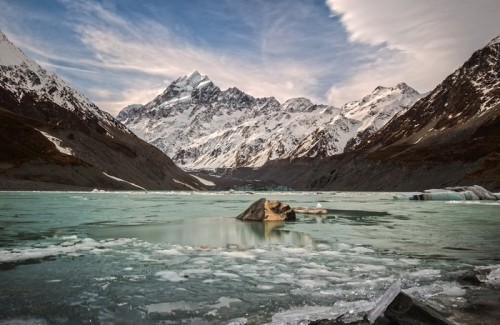 Fototapeta Dziwka jezioro w Mount Cook National Park - Nowa Zelandia