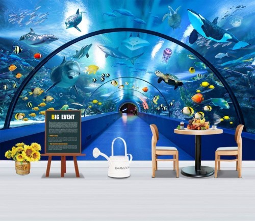 Fototapeta Oceanarium z delfinami