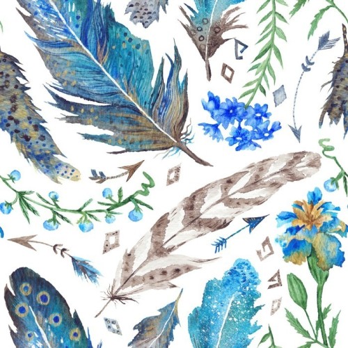 Fototapeta Boho Akwarela Wzór