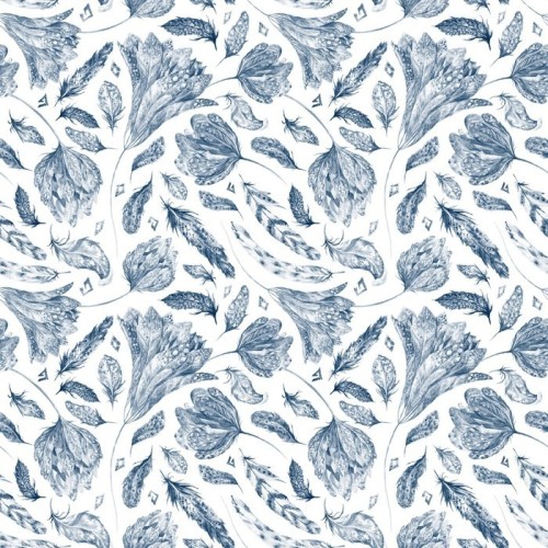 Fototapeta Boho Chic Indigo Wzór