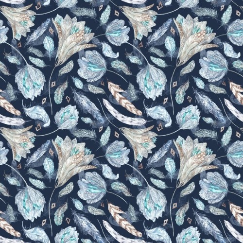 Fototapeta Boho Chic Indigo Wzór