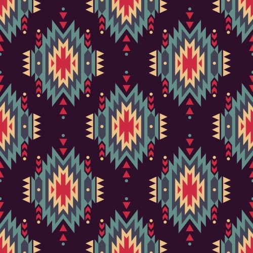 Fototapeta Wektor bez szwu etnicznych dekoracyjny wzór. Amerykańskie motywy Indyjskim. Tło z aztec tribal ozdoba.