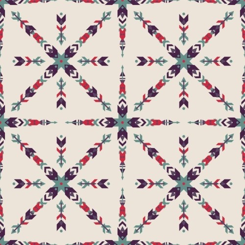 Fototapeta Wektor kolorowe bez szwu etnicznych dekoracyjny wzór. Amerykańskie motywy Indyjskim. Tło z aztec tribal ozdoba. Styl Boho.