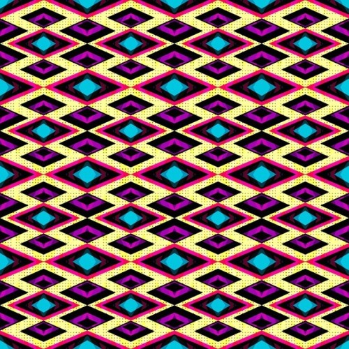 Fototapeta Różowe i fioletowe wielokątów na jasnym tle bez szwu geometryczny wzór