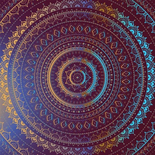 Fototapeta Złoto Mandala. Indian dekoracyjny wzór.
