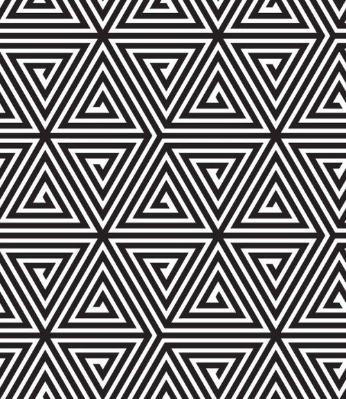 Fototapeta Trójkąty, Czarno-biała abstrakcja Bezproblemowa geometryczny wzór