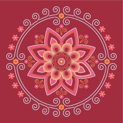 Fototapeta Lotos mandala