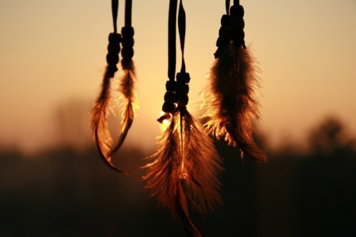 Fototapeta Dream Catcher przeciwko światła 1