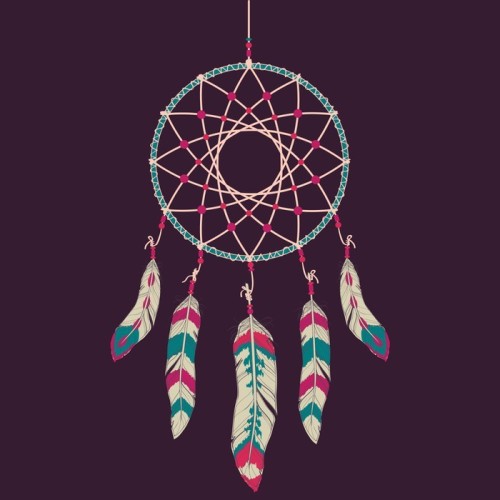 Fototapeta Wektor kolorowych ilustracji Dream Catcher