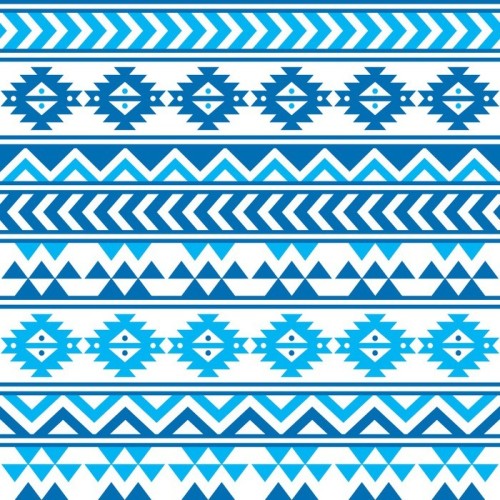 Fototapeta Aztec tribal bez szwu wzór niebieski i granatowy