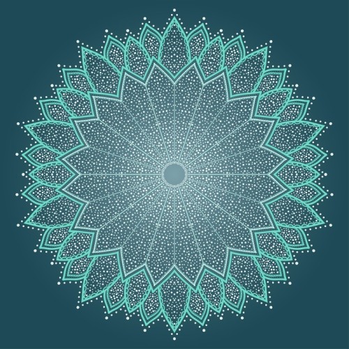 Fototapeta Mandala. piękne ręcznie rysowane kwiatu.