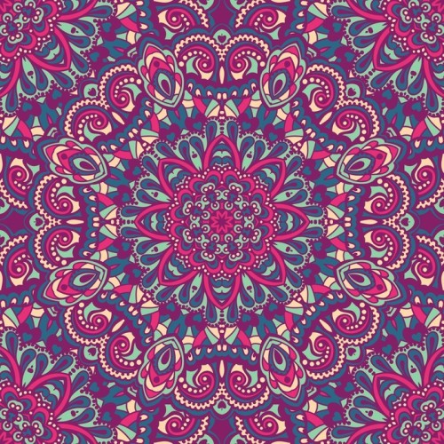 Fototapeta Orientalne ozdobny powtarzalny.