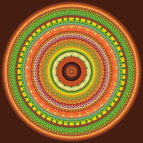 Fototapeta Szczegółowe Henna Mandala Projektowanie