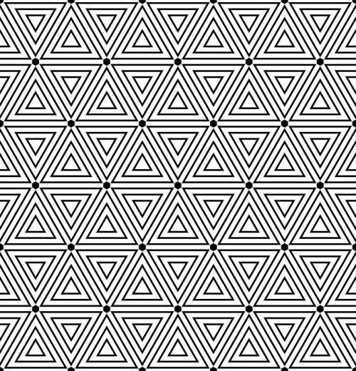 Fototapeta Sześciokąty i trójkąty tekstury. Bezproblemowa geometryczny wzór.