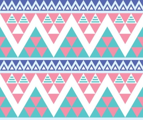 Fototapeta Tribal aztec kolorowe szwu