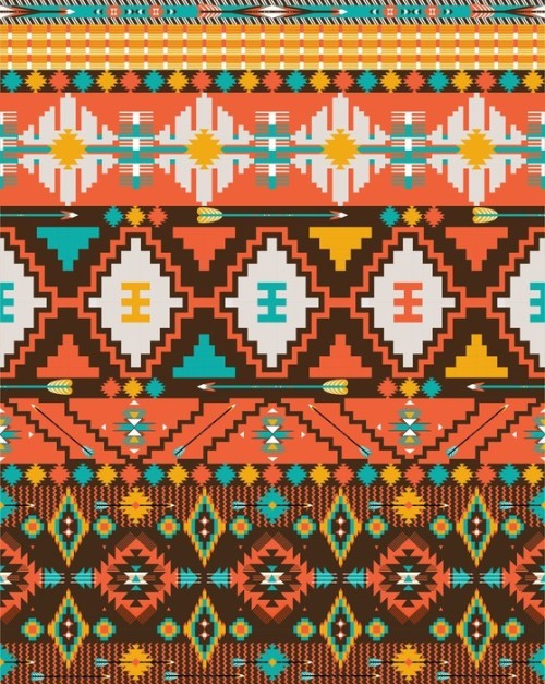 Fototapeta Aztec geometrycznych bez szwu