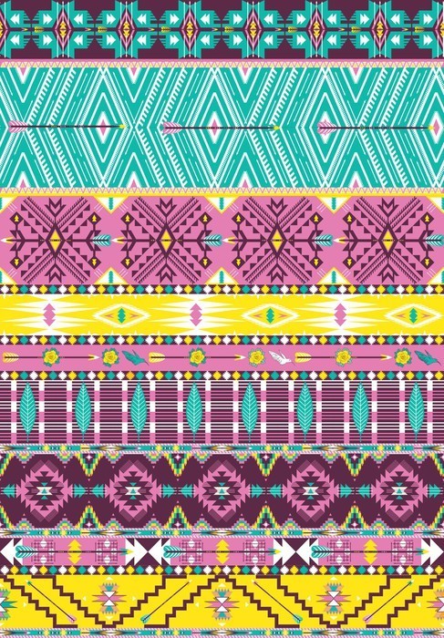 Fototapeta Aztec geometrycznych bez szwu