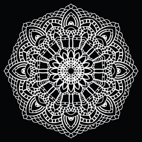 Fototapeta Crochet koronki mandala.