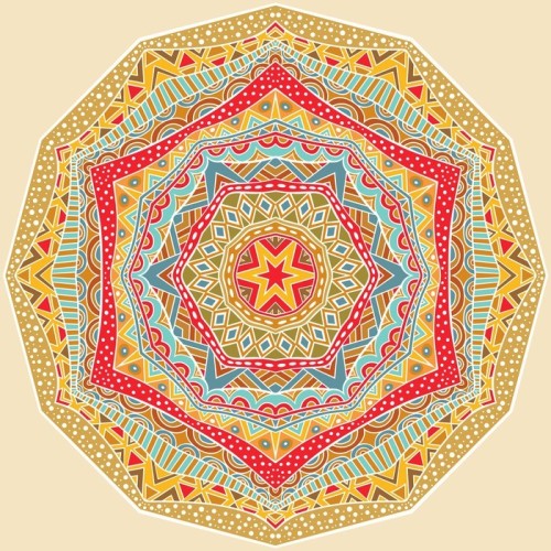 Fototapeta Ethnic wzór geometryczny Jasny