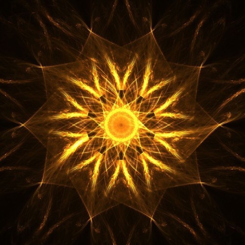 Fototapeta Złoty duchowy mandala