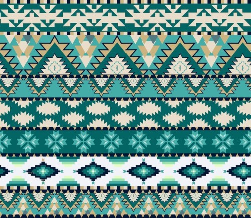 Fototapeta Aztekowie szwu na zimnym kolorem