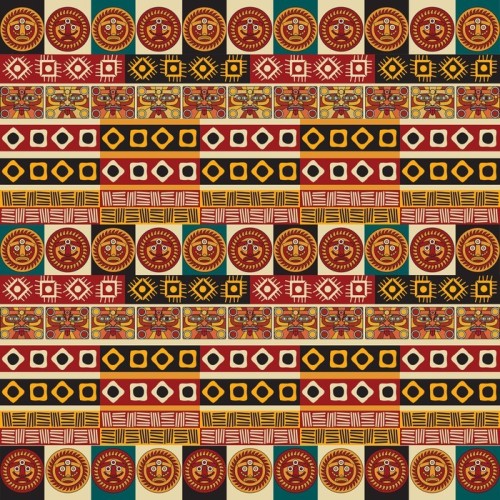 Fototapeta Mayan Aztec tribal bez szwu tekstury